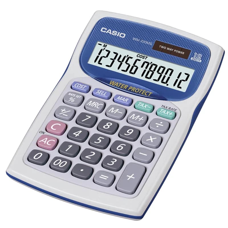 ماشین حساب کاسیو مدل WM-220MS — تصویر ۳