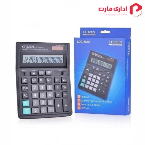 ماشین حساب رومیزی سیتیزن مدل SDC-664S — تصویر ۳
