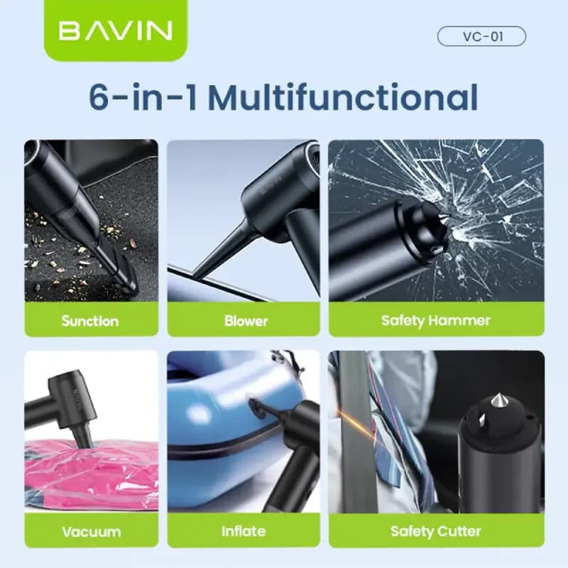 جن فن و جارو شارژی چند کاره | BAVIN VC-01 — تصویر ۷