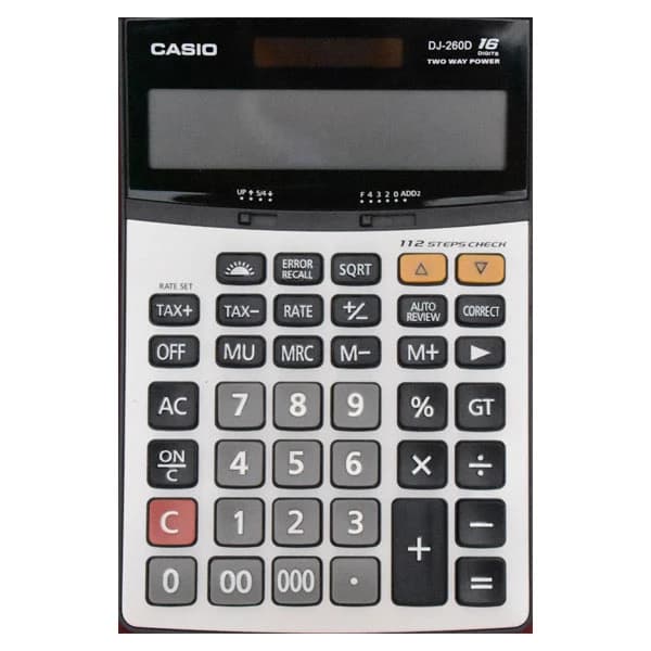 ماشین حساب DJ-260D کاسیو — تصویر ۳