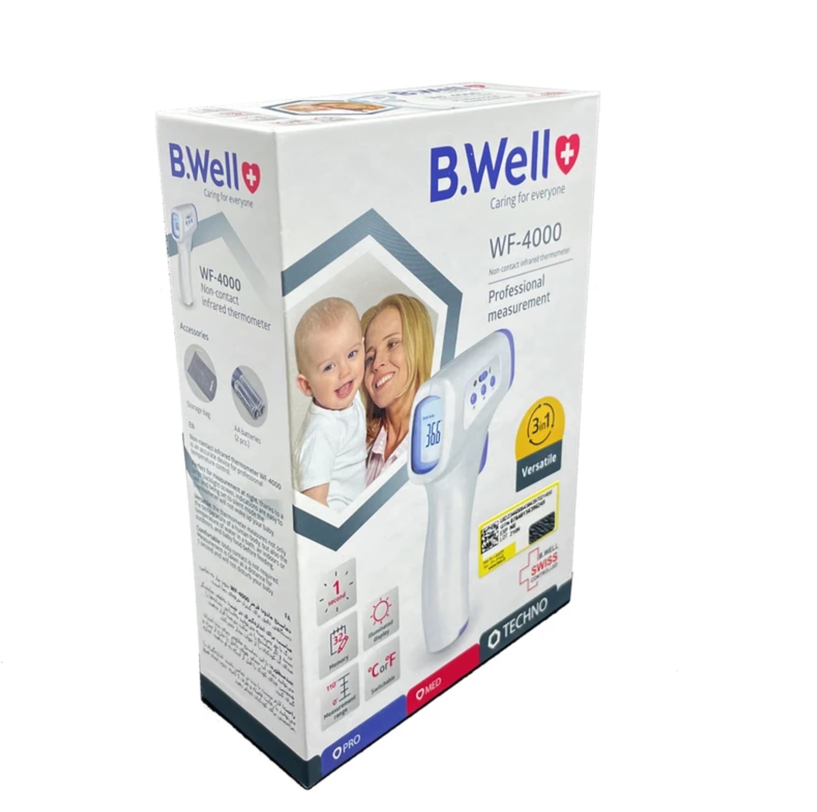تب سنج(دماسنج) دیجیتالی لیزری بی ول (BWELL) مدل WF-4000 — تصویر ۵