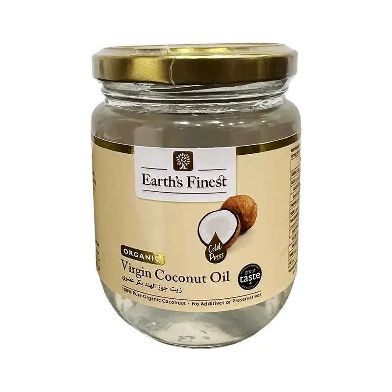 روغن نارگیل بکر ارگانیک 200 میل Earth’s Finest