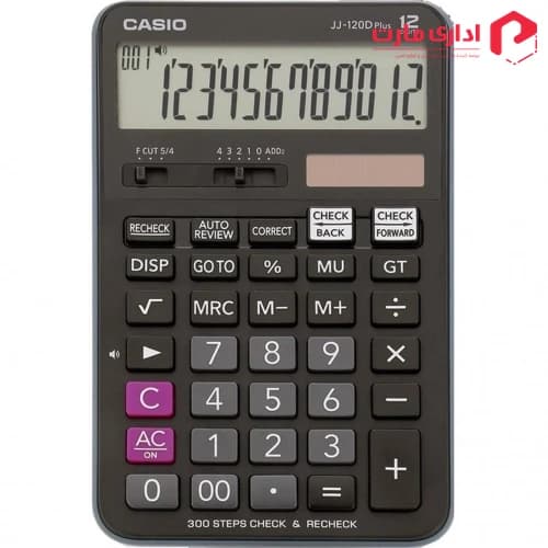 ماشین حساب کاسیو مدل JJ-120D Plus — تصویر ۲