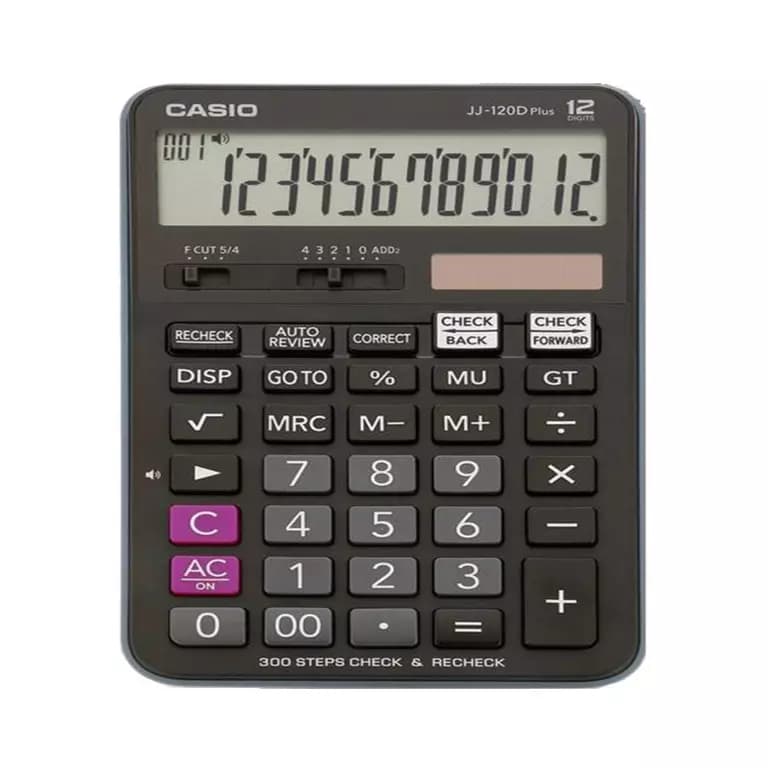 ماشین حساب کاسیو مدل JJ-120D Plus — تصویر ۱۲