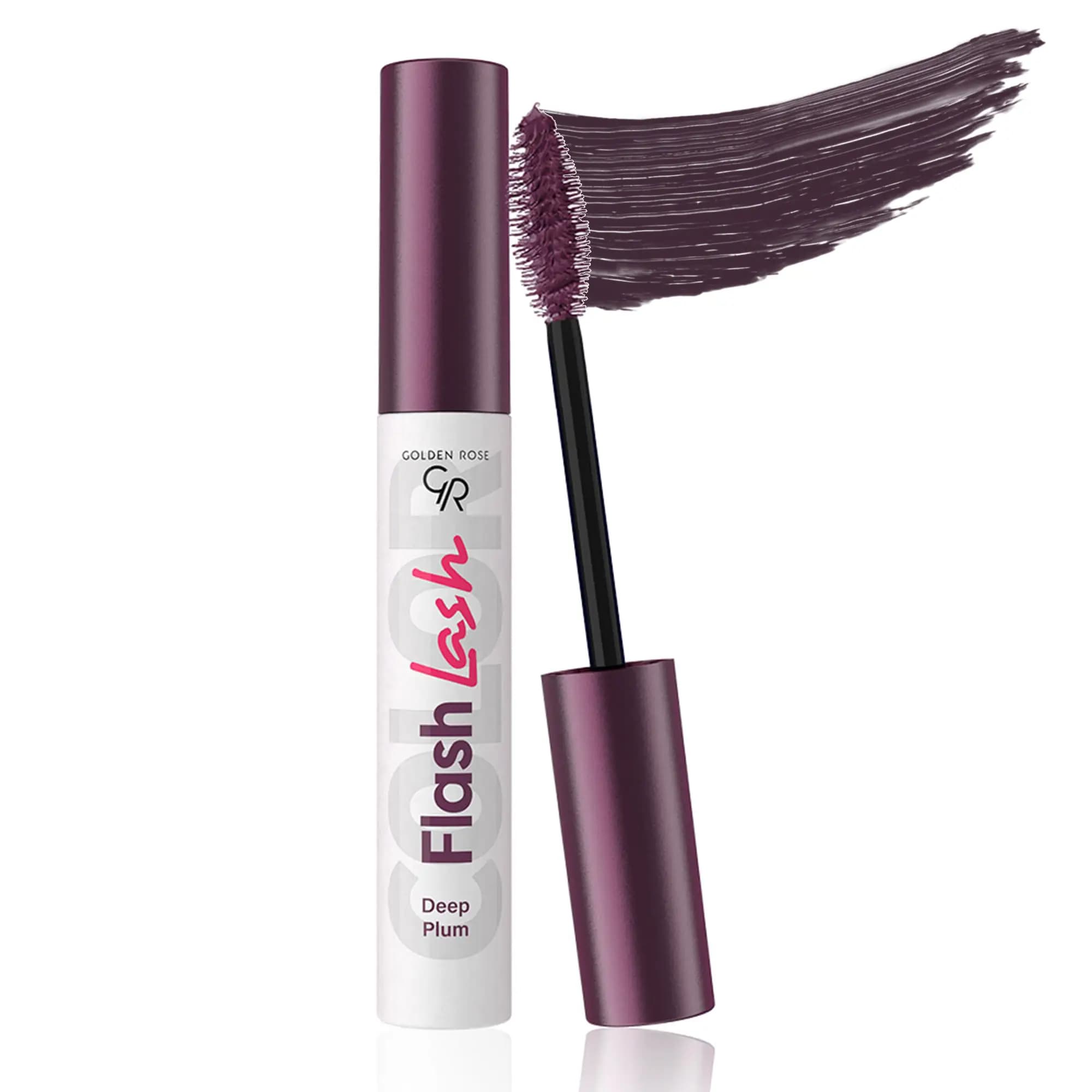 ریمل رنگی گلدن رز مدل Flash Lash رنگ Deep Plum