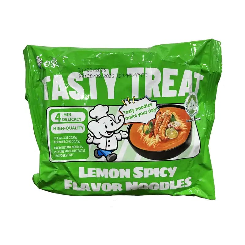 نودل پاکتی 91 گرم ترش و تند TASTY