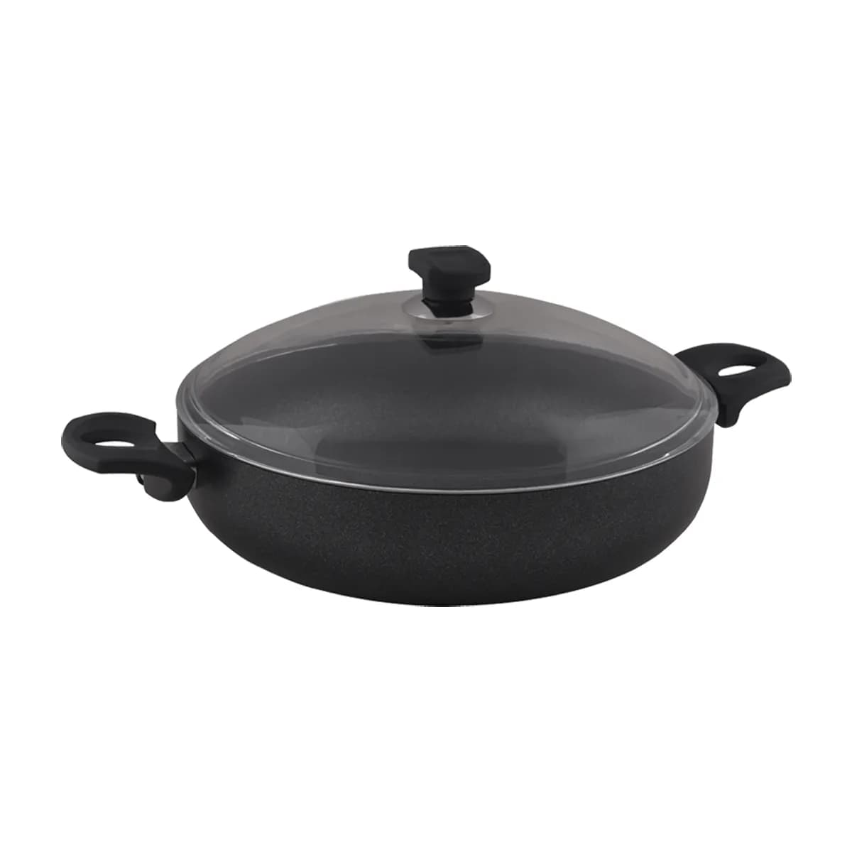 قابلمه کوتاه نچسب 30*7.5 سانتی متر 4.3 لیتر مشکی منچستر ریوالد 6504130-0411