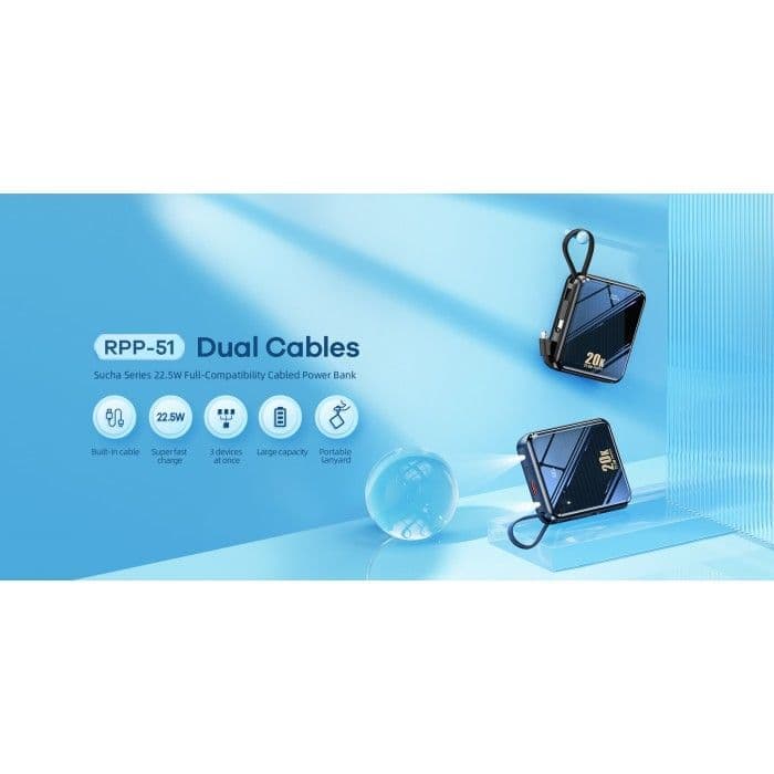 پاوربانک ریمکس مدل Pino RPP-51 ظرفیت 20000 میلی آمپر ساعت — تصویر ۷