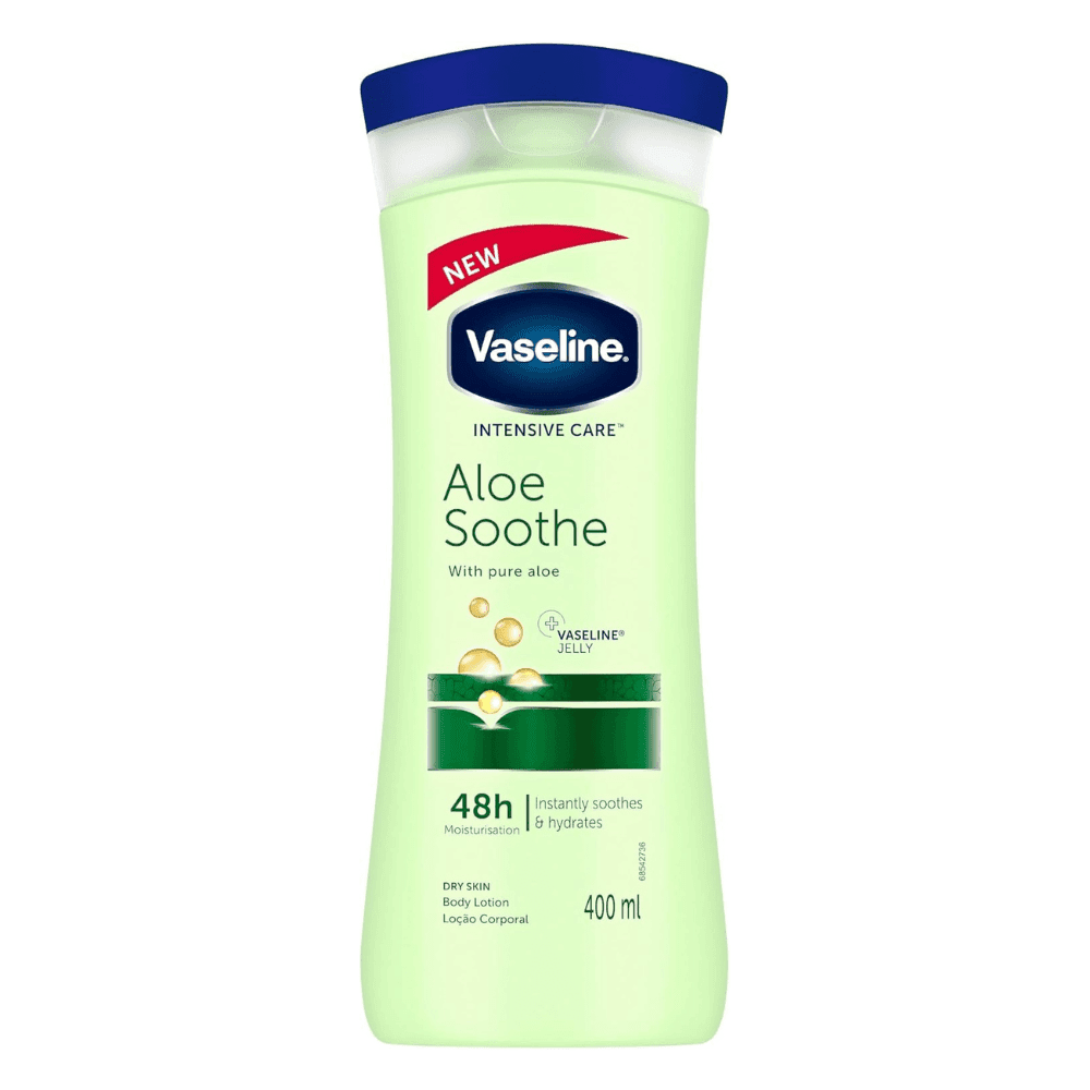 لوسیون بدن الوئه ورا وازلین مدل Aloe soothe حجم 400ml — تصویر ۳