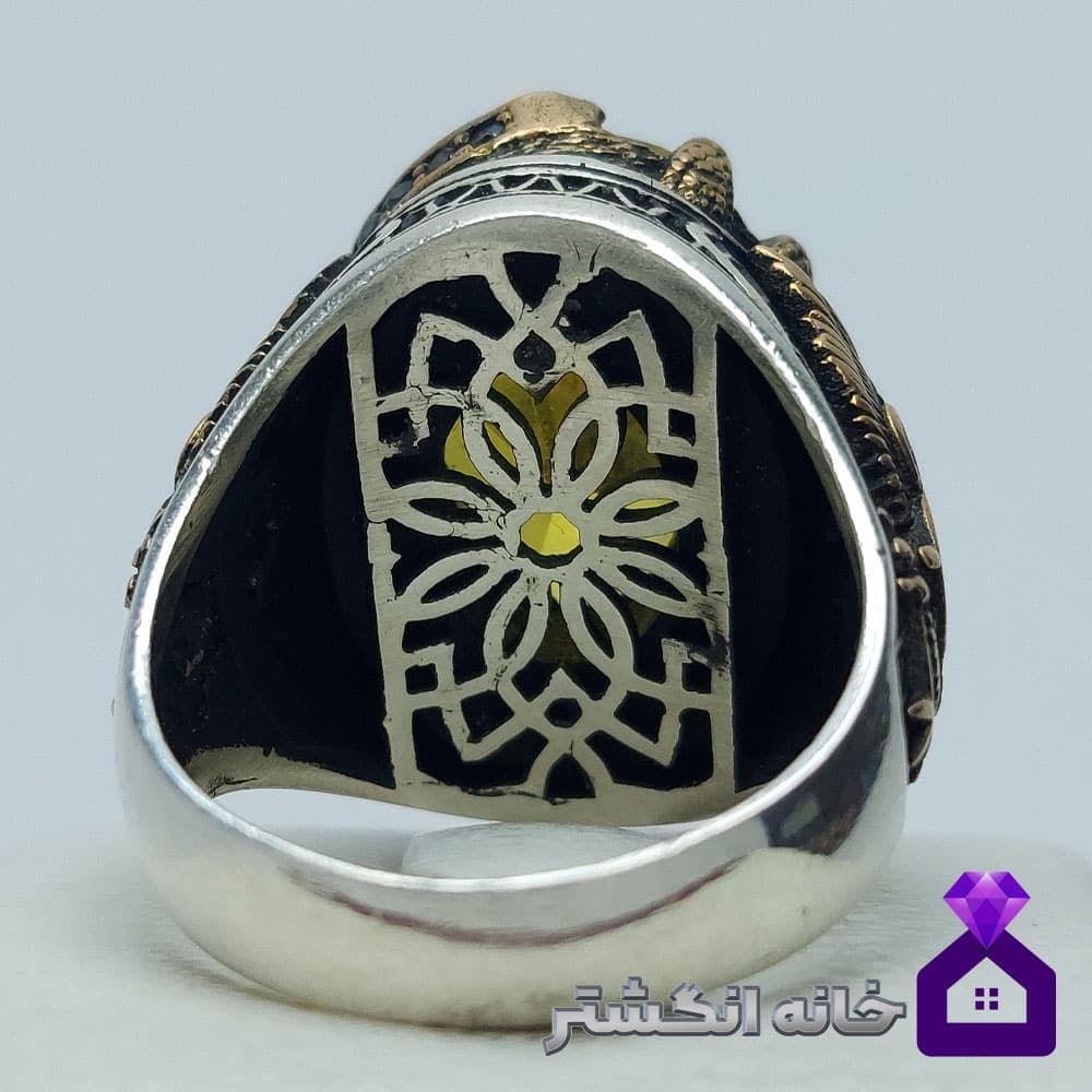 انگشتر جواهری ترک رکاب عقاب کد129 — تصویر ۴
