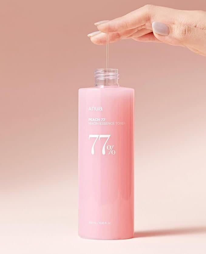 تونر اسنس مرطوب کننده و روشن کننده هلو نیاسینامید آنوا Anua Peach 77% Niacin Essence Toner — تصویر ۴