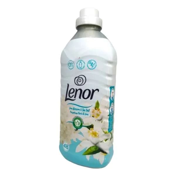 نرم‌کننده لباس لنور شکوفه لیمو و نمک دریا حجم ۱۲۰۰ میلی‌لیتر (Lenor)