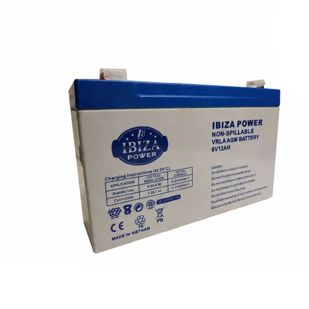 باتری 6 ولت 12 آمپر ایبیزاپاور IBIZAPOWER محصول ویتنام