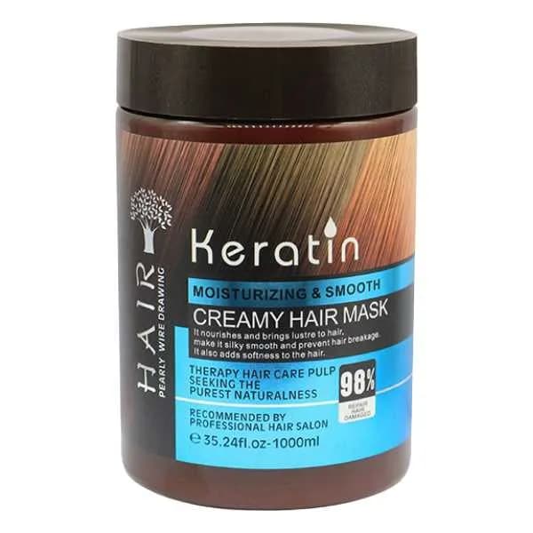 ماسک موی کراتین هیر پرلی وایر درویینگ حجم ۱۰۰۰ میلی‌لیتر (Hair Pearly)