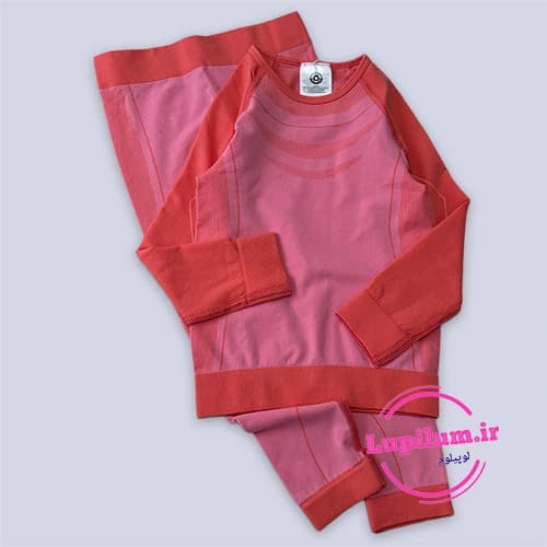 ست بیس اسکی بچه گانه صورتی نوار ماتیکی