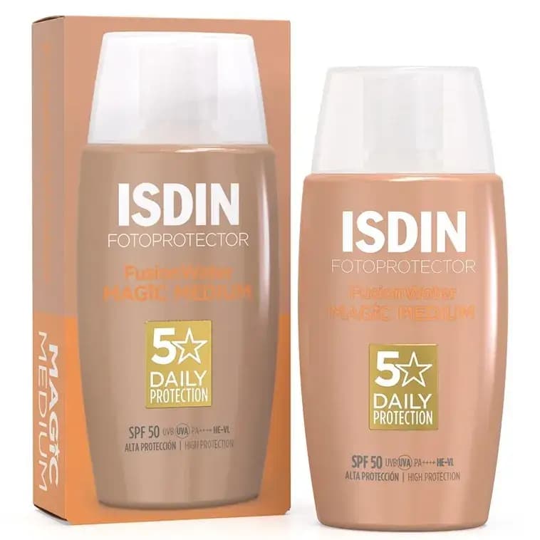 ضدآفتاب مجیک فیوژن واتر مدیوم ایزدین ISDIN Fusion Water Magic Medium SPF50 — تصویر ۲