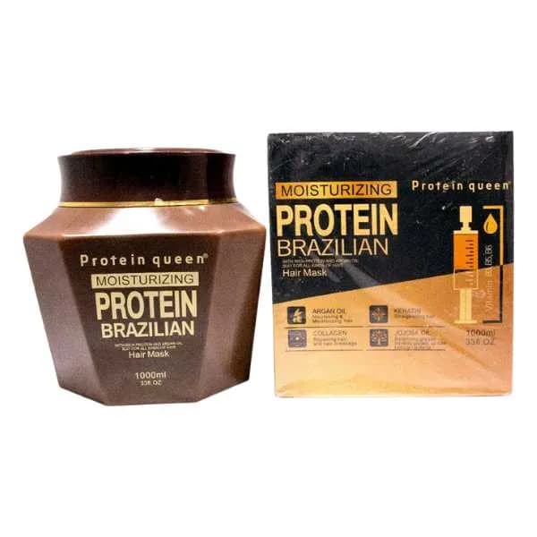 ماسک مو پروتئین برزیلین پروتئین کویین حجم ۱۰۰۰ میلی‌لیتر (Protein Brazilian)
