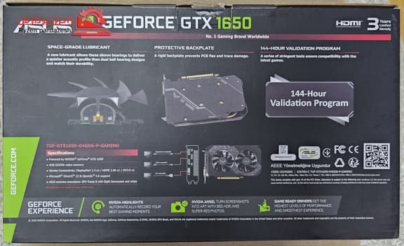 کارت گرافیک ایسوس مدل TUF GTX1650-O4G-GAMING — تصویر ۵