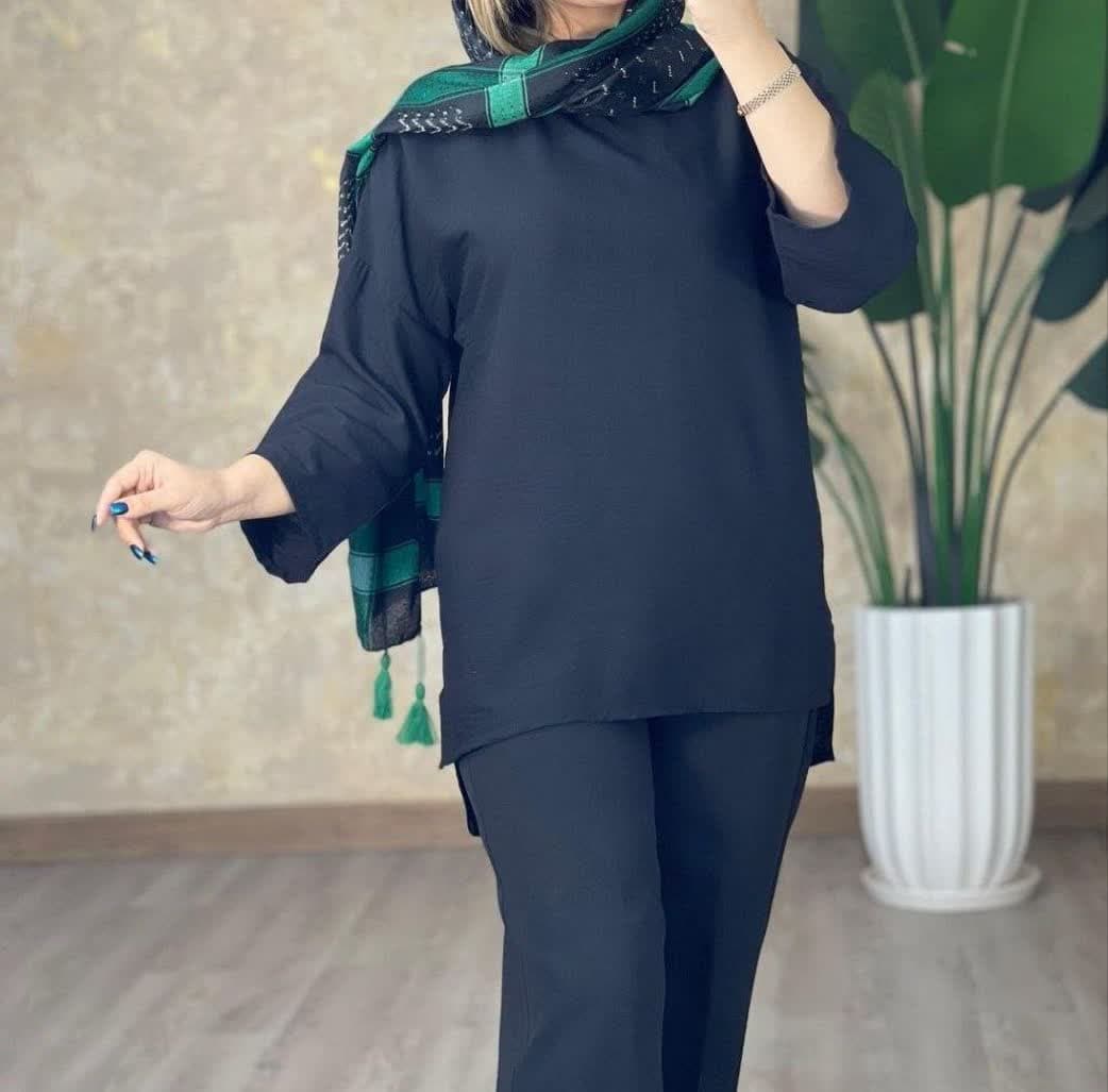 شومیز ساده مشکی محرمی