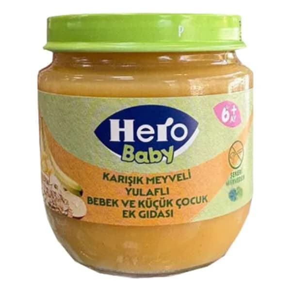 پوره میوه هروبیبی موز، آناناس و جودوسر ۱۲۵ گرم (Hero Baby)