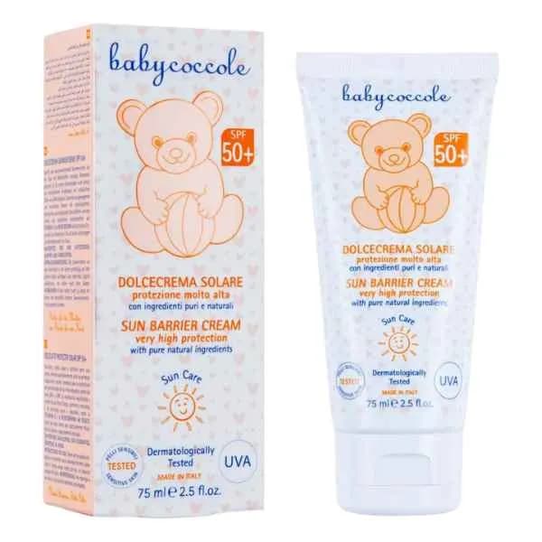 کرم ضد آفتاب نوزاد بیبی کوکول SPF 50+ حجم ۷۵ میلی‌لیتر (Babycoccole)