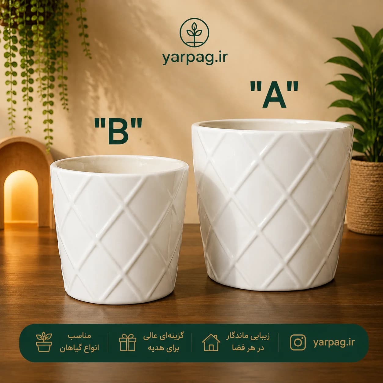 گلدان شطرنجی