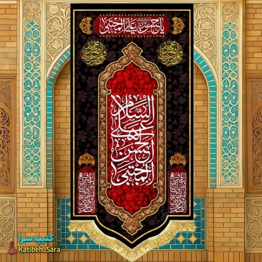 کتیبه مخمل آویز شهادت امام حسن مجتبی (ع)