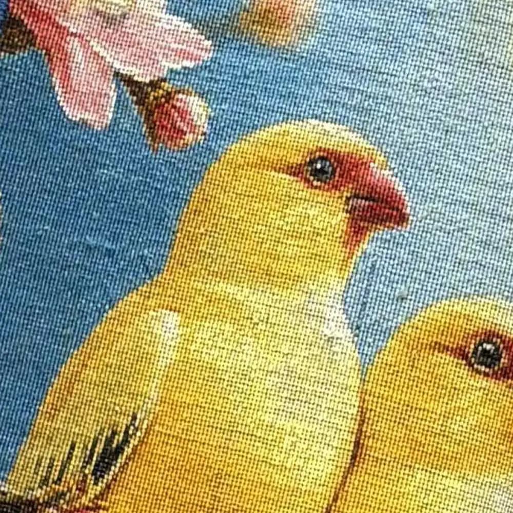 تابلو فرش دستبافت سه قناری — تصویر ۴