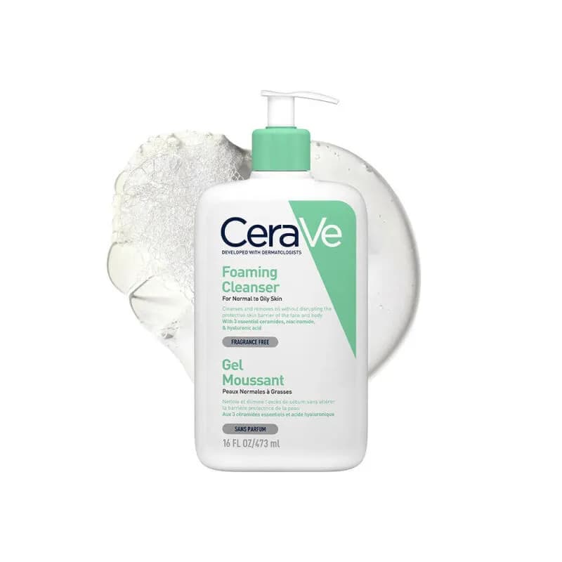 فوم شستشوی صورت سراوی Cerave مخصوص پوست نرمال و چرب (حجم 236 میلی لیتر) — تصویر ۲