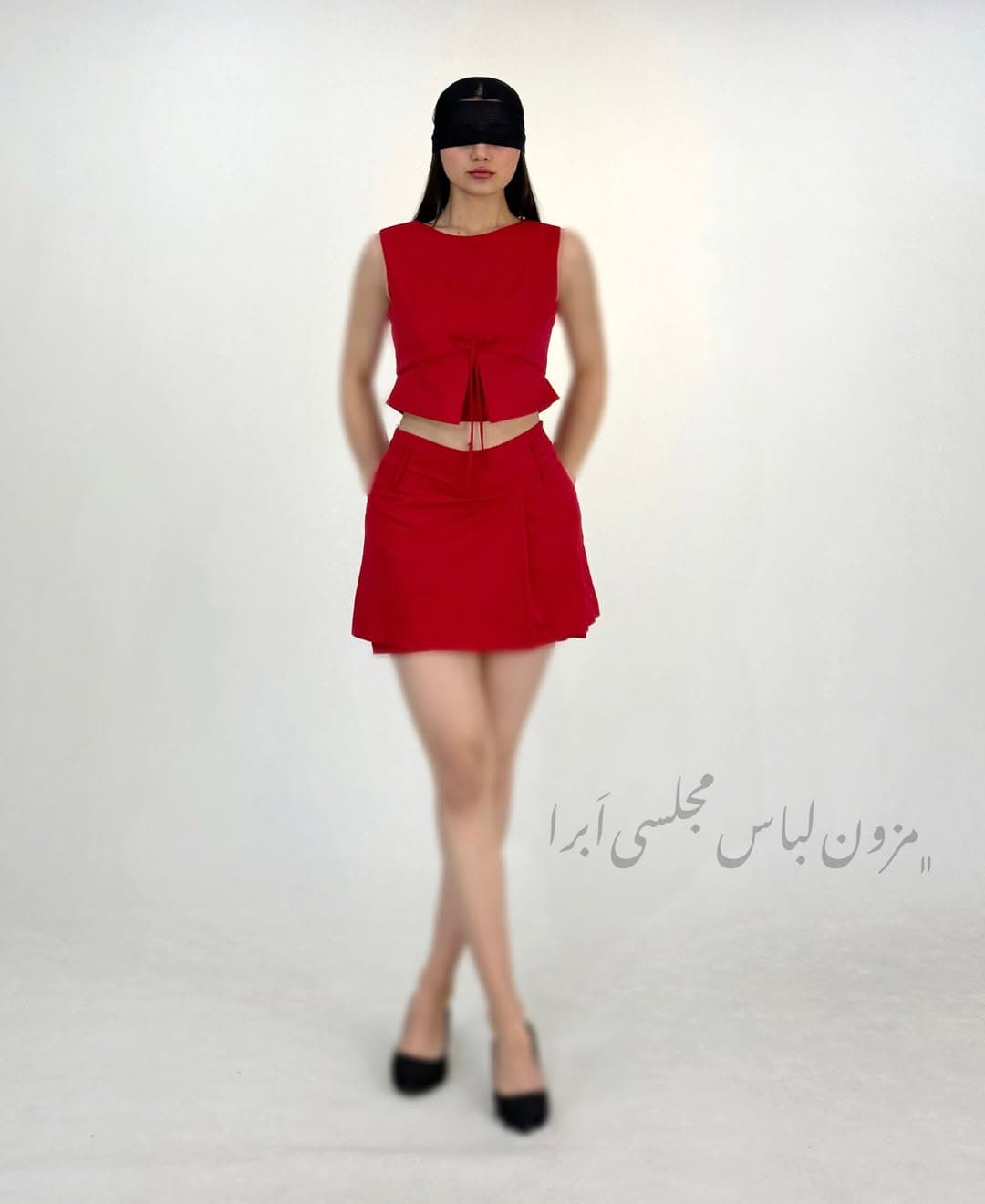 پیراهن مجلسی کوتاه 2 تکه نیکا