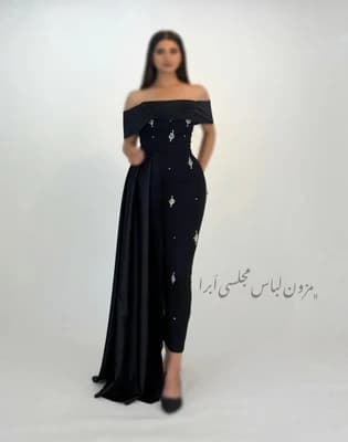 پیراهن مجلسی میدی جواهردوزی