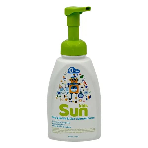 فوم ظرفشویی و استریل کننده سان کیدز ۵۰۰ میلی‌لیتر (Sun Kids Baby)