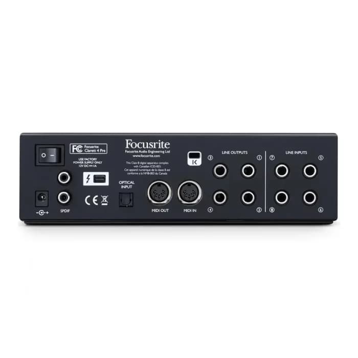 کارت صدای فکوسرایت مدل Clarett 4Pre Thunderbolt — تصویر ۳
