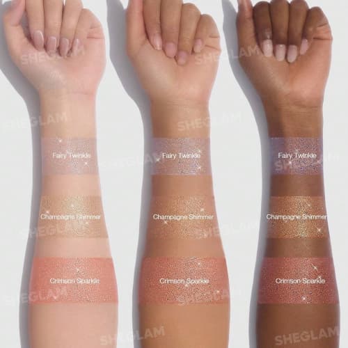 بادی میست شیگلم مدل GO GO GLOW رنگ Crimson Sparkle وزن 12 گرم — تصویر ۲