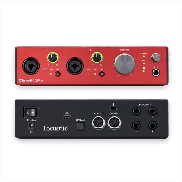 کارت صدای فکوسرایت مدل Clarett + 2 Pre — تصویر ۲