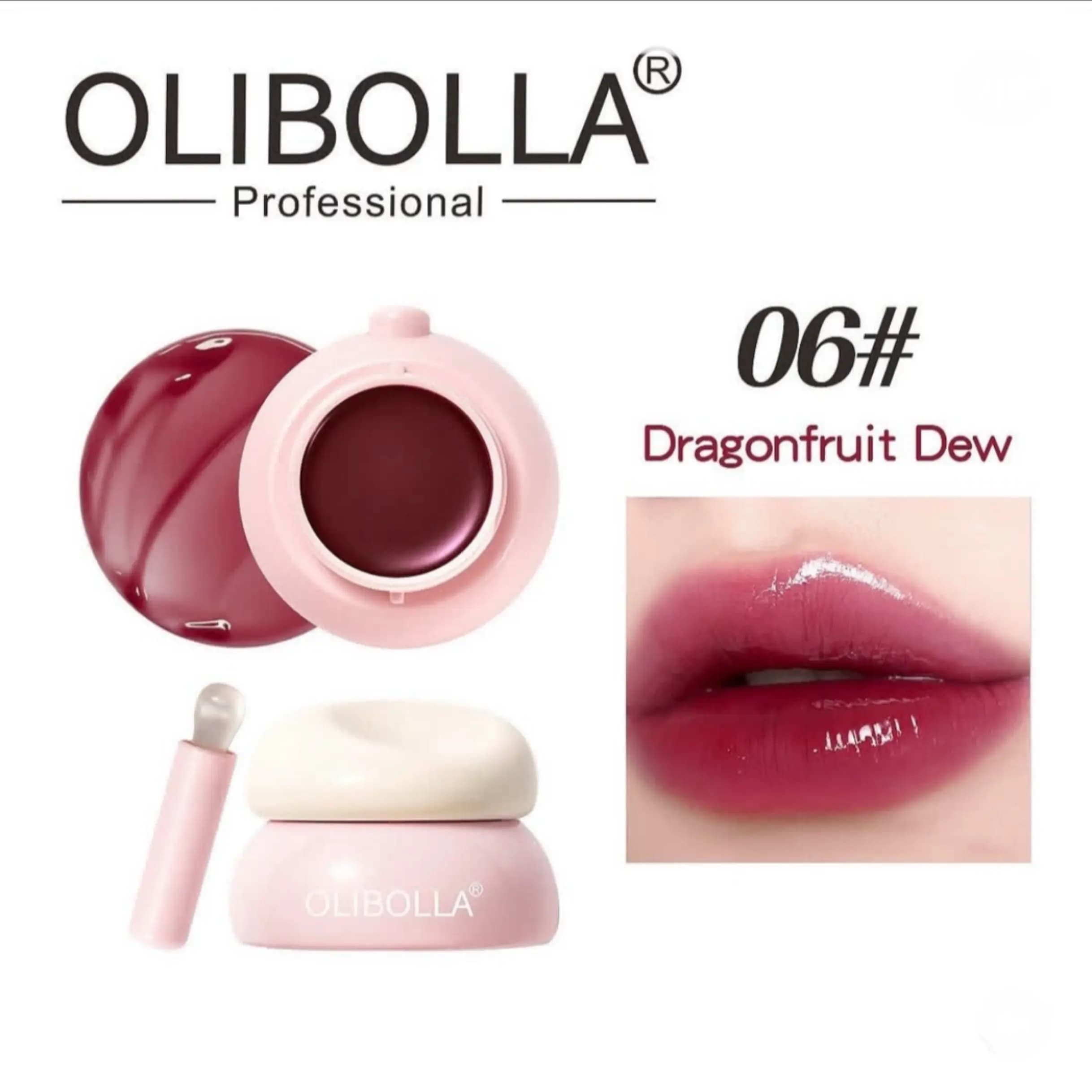 مربای لب ژله ای اولیبولا مدل Hydra Jelly رنگ Dragonfruit Dew شماره 06 — تصویر ۲