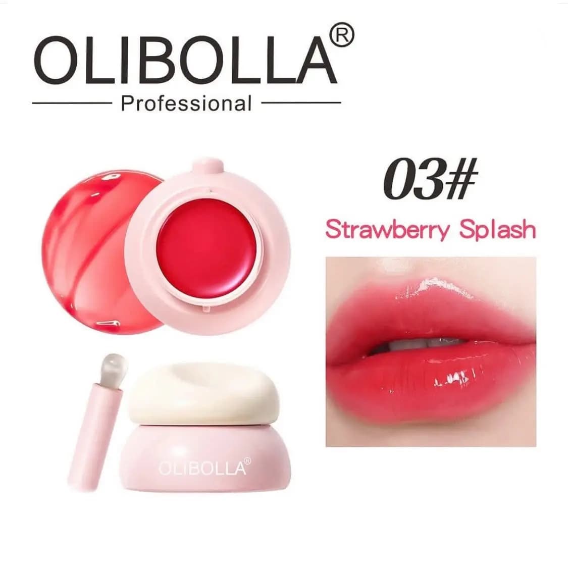 مربای لب ژله ای اولیبولا مدل Hydra Jelly رنگ Strawberry Splash شماره 03 — تصویر ۲