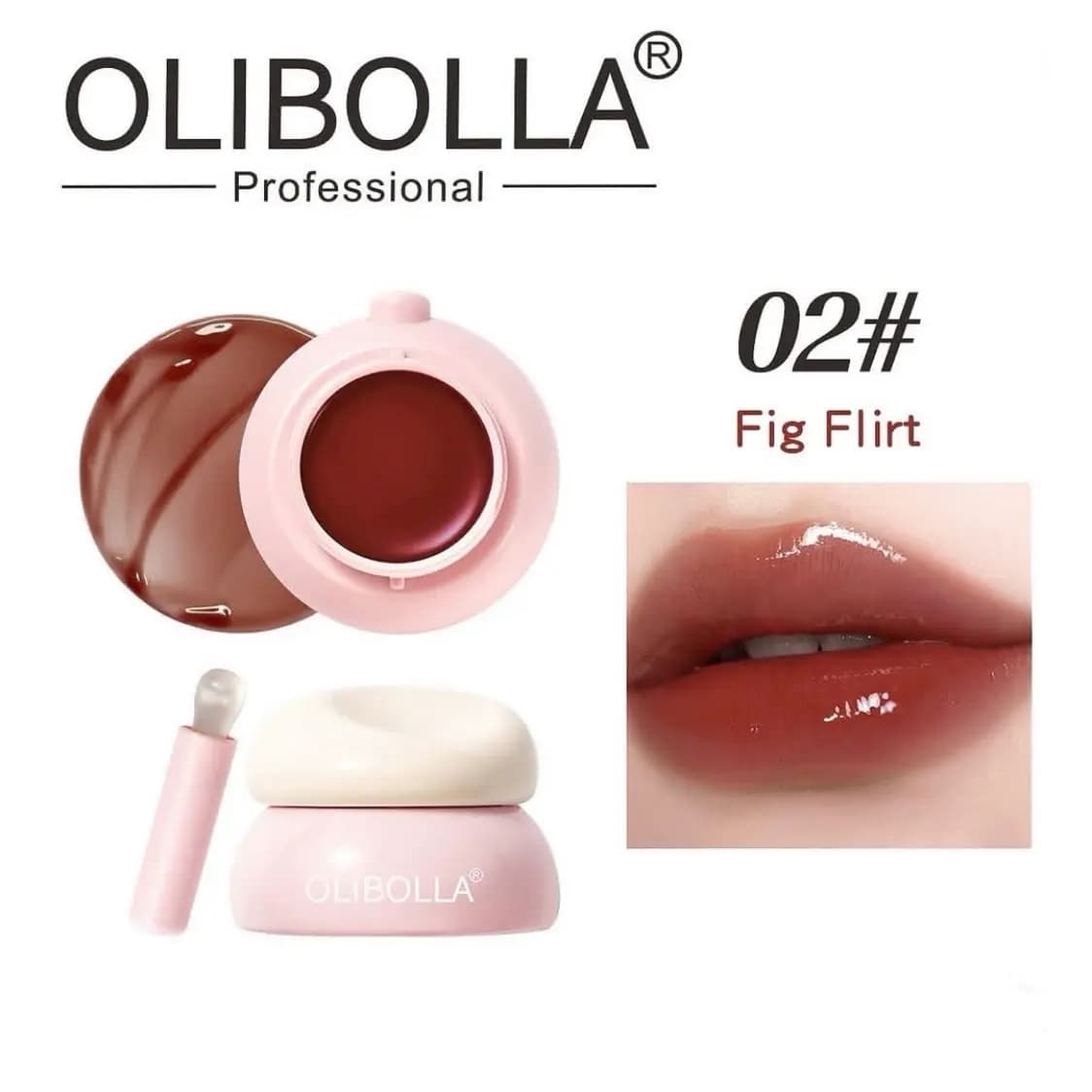 مربای لب ژله ای اولیبولا مدل Hydra Jelly رنگ Fig Flirt شماره 02 — تصویر ۲