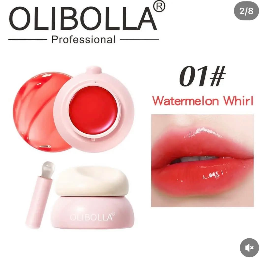 مربای لب ژله ای اولیبولا مدل Hydra Jelly رنگ Watermelon Whirl شماره 01 — تصویر ۲