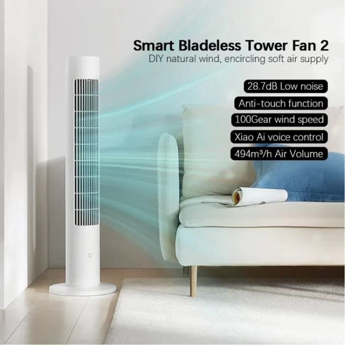 پنکه ایستاده هوشمند شیائومی مدل Xiaomi Smart Tower Fan 2 BPTS02DM — تصویر ۴