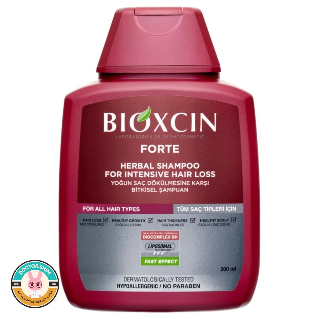 شامپو ضد ریزش بیوکسین BIOXCIN مناسب انواع مو 300 میل