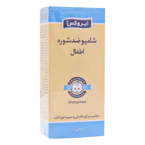 شامپو بچه ایروکس ضد شوره حجم ۲۰۰ میلی‌لیتر