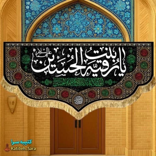 کتیبه مخمل شهادت حضرت رقیه (س)