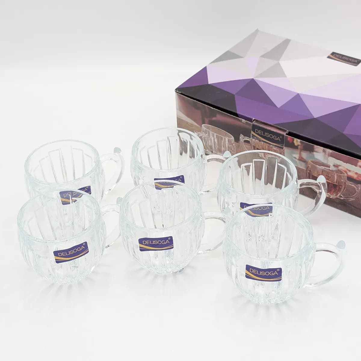 فنجان 6 تایی برند deli glass چین _ شناسه کالا : DSZB2026_1