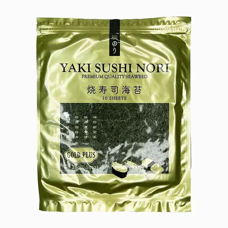 جلبک سوشی نوری گلد پلاس 10 برگ YAKI SUSHI