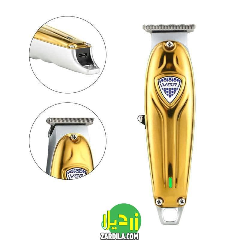 ماشین ریش تراش صفر زن وی جی آر مدل V-188 اصل — تصویر ۷
