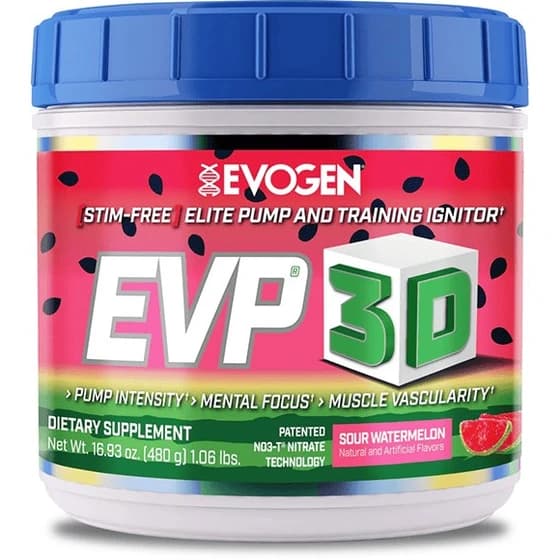 پودر پمپ ایوژن EVP 3D بدون کافئین وزن ۵۰۰ گرم