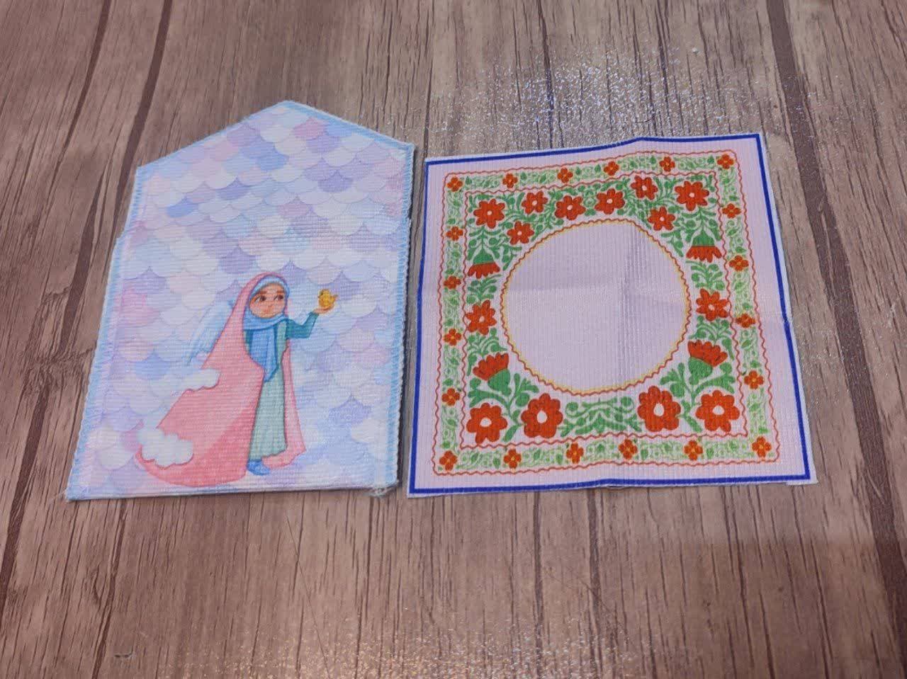 جانماز کودک دخترانه 5 عددی طرح رندوم — تصویر ۴