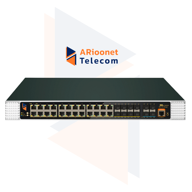 سوئیچ صنعتی 36 پورت آریونت AR-SWMPI36-L2-4S مدیریتی L2+ با آپلینک 10G SFP+