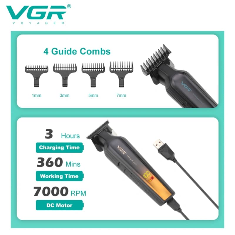 ماشین صفر زن خط زن وی جی آر مدل V-930 اصل — تصویر ۳